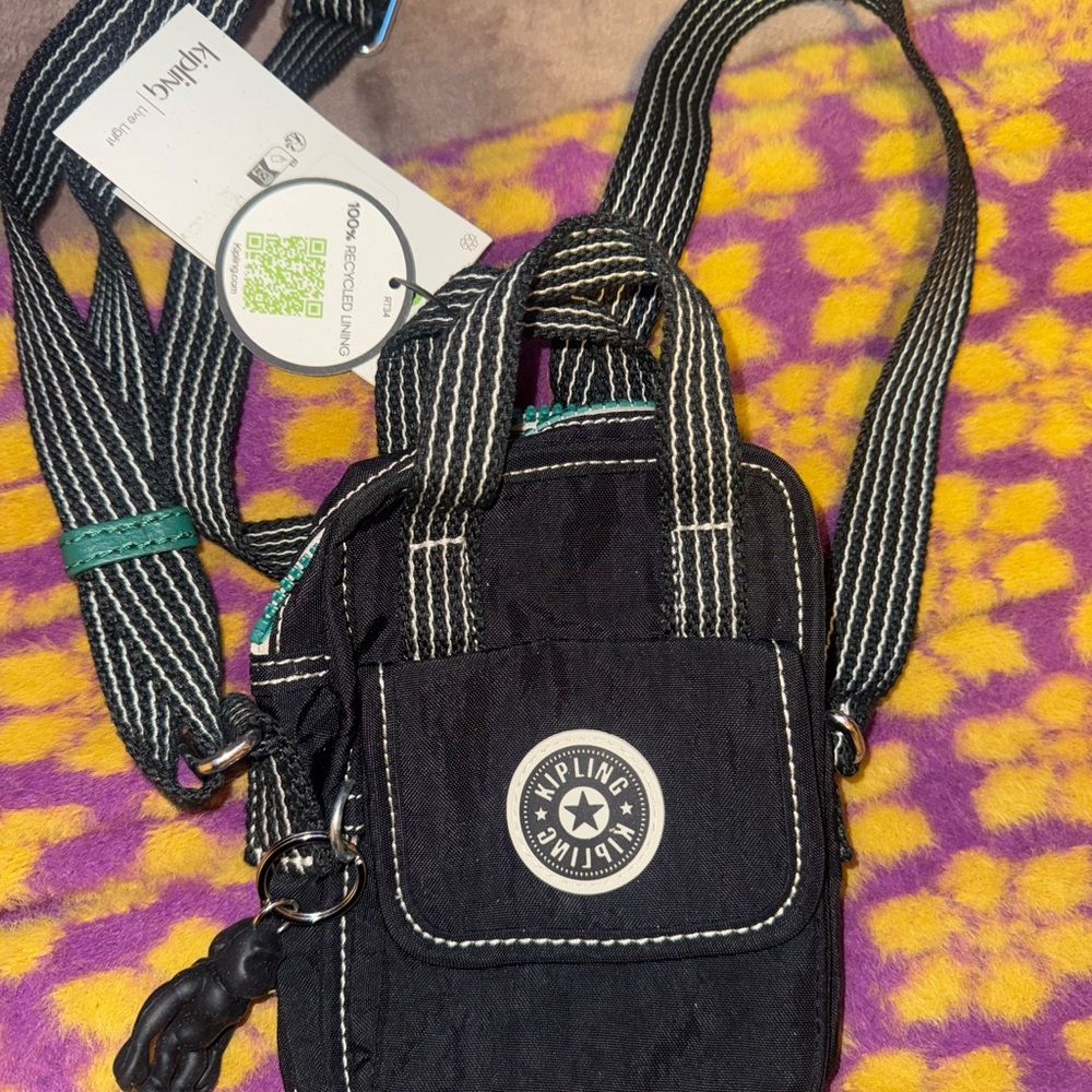 Kipling Black Mini Crossbody Bag
